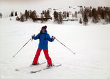 组图：张雨绮滑雪乐趣 体验海拔2000米速度激情