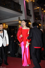 高清图：龙女郎林鹏闪耀柏林 受成龙力捧大显风范