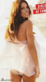 高清组图：奥德利娜登《FHM》封面 泳装秀身材