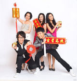 幻灯图：阿娇古巨基拜大年 祝愿网友虎年红红火火