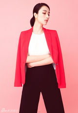 组图：张俪最新写真曝光 糖果色西服展春季流行