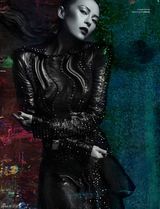 组图：章子怡登美顶级杂志 黑白大片阴郁风