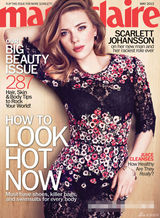 组图：斯嘉丽约翰逊碎花裙登杂志 丰唇性感柔美