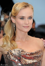 高清组图：黛安-克鲁格金色抹胸礼服性感亮相