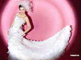 幻灯图集：黄奕抹胸婚纱写真 演绎娇媚幸福新娘