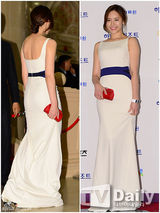 组图：百想红毯朴有天帅气 女星主打黑裙秀性感