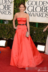 组图：劳伦斯2013红毯战袍盘点 最爱黑白经典