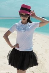 幻灯图：甘薇秀素颜美肌 林炳存操刀写真迸耀眼火花