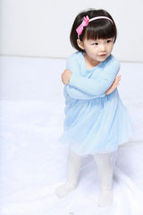 组图：李湘女儿王诗龄拍超萌写真 两周岁做代言 