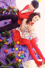 组图：马梓涵刘晏辰圣诞萌照 气氛温馨