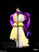 高清组图：王菲重庆个唱收官 简洁纱裙飘然欲仙