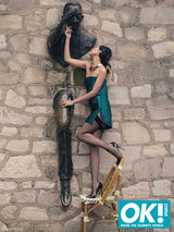 组图：刘雯巴黎拍《OK精彩》封面 显东方优雅