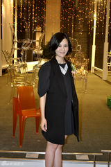 组图：刘孜出席国际设计展 成当晚唯一跨界设计师