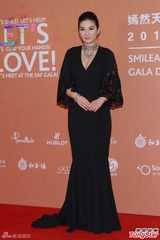 群星闪耀嫣然基金晚宴 王菲旗袍装与李亚鹏恩爱