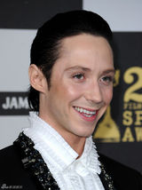 高清图：花滑名将威尔出席颁奖礼 自曝最爱狐步舞