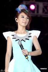 组图：林志玲献唱台北花博会 SHE与周杰伦接力开唱