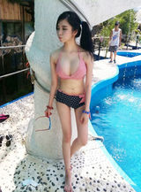 组图：韩星高斗林比基尼照秀傲人双峰否认隆胸