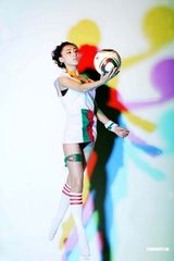 高清组图：足球宝贝金美辛性感照怀念葡萄牙队C罗