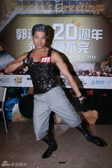 组图：郭富城香港广东道圣诞Super Street Party