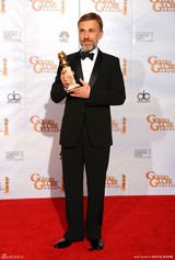 高清图：瓦尔兹《无耻混蛋》获最佳男配角开心大笑