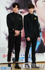 组图：张亮演韩剧牵手朴海镇 李钟硕黑西装帅气