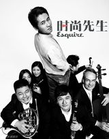 组图：韩寒登《时尚先生》封面 搞怪潇洒走一回