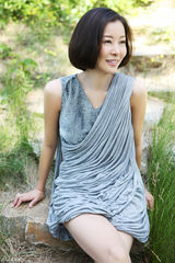 高清图：柯蓝拍摄时尚大片 清新温暖传递秋日思绪