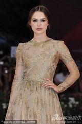 组图：《危险方法》首映 奈特丽复古纱裙清丽亮相