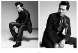 高清组图：美型男陈思成李晨拍双子写真 飞机头引领时尚