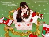 组图：日意混血奥真奈美圣诞写真 甜美乖巧惹人爱