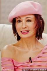 组图：66岁潘迎紫透视装秀身材 驻颜有术成不老传说