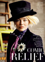 组图：艾玛-斯通登《Vogue》封面展风情