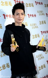 高清图：群星中歌榜后台亮相展示奖杯