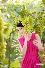 幻灯图：周迅娇俏甜美装扮携手古天乐泰国拍广告