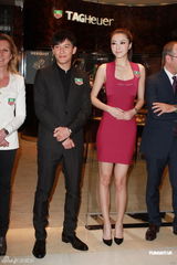 组图：熊黛林和张震优雅代言 拒谈男友郭富城