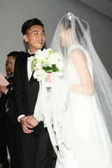 组图：纪文蕙大婚性感露半球 曾之乔杨佑宁也想婚