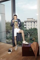 组图：黄觉内裤写真自我挑战秀好身材