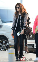 组图：SJ少女时代f(x)等赴新加坡准备家族巡演