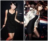 组图：韩星演绎黑色装扮 多样款式各具魅力