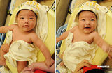 幻灯图集：陈慧琳曝光儿子百天照 小家伙表情很可爱