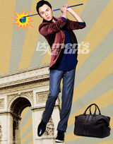 高清图：秦昊拍写真展型男魅力 动感演绎时尚达人