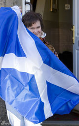 幻灯图集：苏珊大妈扬旗庆祝苏格兰圣安德鲁日