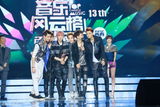 组图：EXO-M获音乐风云榜最受欢迎组合奖
