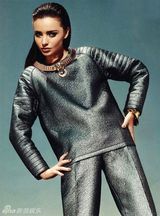 组图：超模米兰达-可儿《VOGUE》硬朗大片