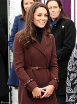 高清组图：英国王妃凯特-米尔顿情人节优雅现身
