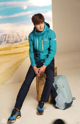 组图：李敏镐拍户外品牌写真 露额头帅气依旧