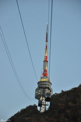 高清图：新浪娱乐探访韩国 登N首尔塔俯瞰城市