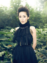 组图：车永莉写真冷艳娇美 黑纱飘逸显脱俗气质