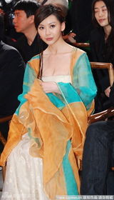 幻灯图：巩新亮古装爆乳亮相 抢女主角大S风头