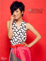 组图：王珞丹时尚写真自信迷人 显清新俏皮气质